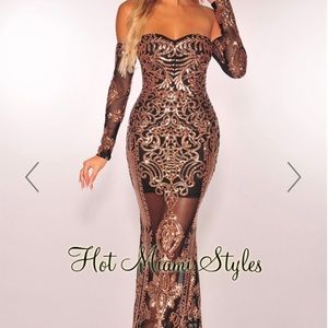 Hot Miami Styles Sequin Dress